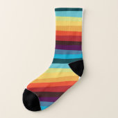 Vraiment coloré vraiment stripey chaussette (Gauche - extérieur)