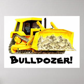 Vraiment énorme poster de bulldozer