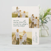 Vraiment Extraite Faire-part de Grossesse Vacances (Debout devant)