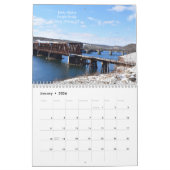 Vraiment fabuleux Bridges Rail Calendrier Mur (Jan 2026)