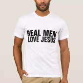 VRAIMENT HOMMES AIMER JÉSUS t-shirts (Devant)