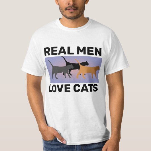 VRAIMENT HOMMES AMOUREUX CHATS, CHAT T-SHIRTS HOMM (Devant)
