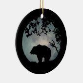 Vraiment joli Ours et Lune Ornement de Noël (Droite)