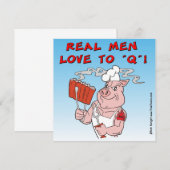 VRAIMENT LES HOMMES AIMENT QU'ON Q! Carte d'invita (Devant / Derrière)