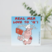 VRAIMENT LES HOMMES AIMENT QU'ON Q! Carte d'invita (Debout devant)