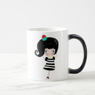Vraiment magique mug noir quand est chaude poupée