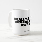 "Vraiment Ridiculement Réveillé" Mug Classique (Devant gauche)