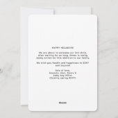 Vraiment Sortie Faire-part de Grossesse Beige (Dos)