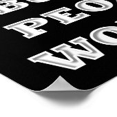 Vraiment vous voulez être Nice drôle Poster noir (Coin)