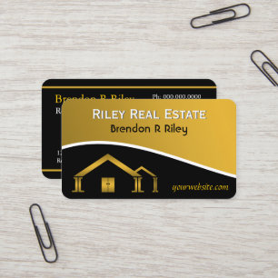Vrais cartes de visite d'agent immobilier