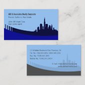 Vrais cartes de visite de coutume d'agent (Devant / Derrière)