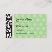 Vrais cartes de visite de slogans d'agent (Dos)