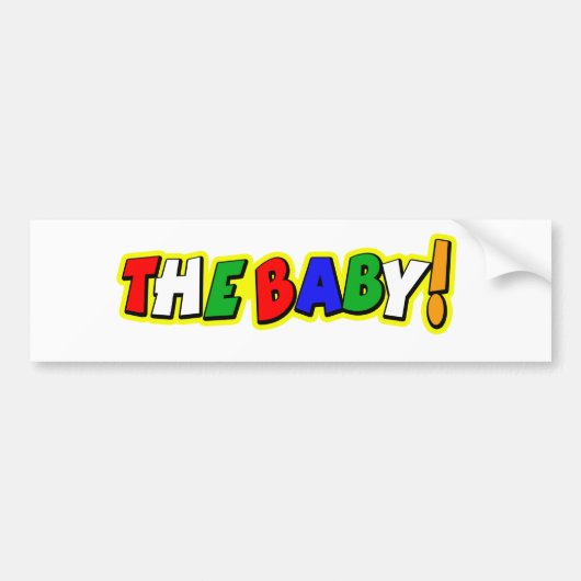 vrbaby2 bumpersticker (Voorkant)