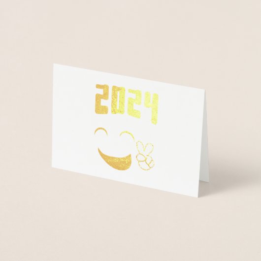 Vrede 2024 Liefde Folie Kaarten (Voorkant)