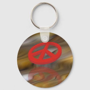 Vrede 3D / reflectie Sleutelhanger
