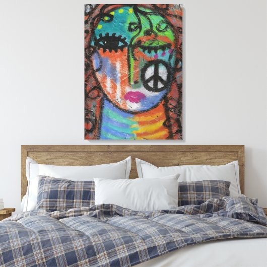 Vrede Abstract Acryl Schilderen op OSB Canvas Afdruk (Insitu (Slaapkamer))