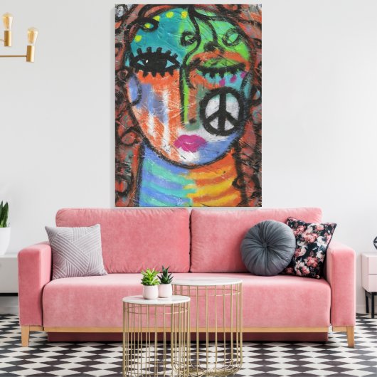 Vrede Abstract Acryl Schilderen op OSB Canvas Afdruk (Insitu (Woonkamer))