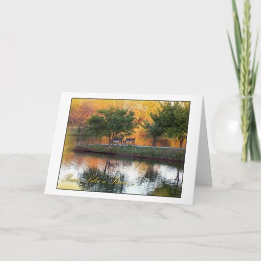 Vrede als een rivier kaart (Voorkant)