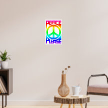 Vrede Alsjeblieft Regenboog Lettertype