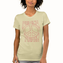 Vrede Alsjeblieft Roze Omlijning Lettering