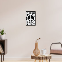 Vrede Alsjeblieft Witte Lettering