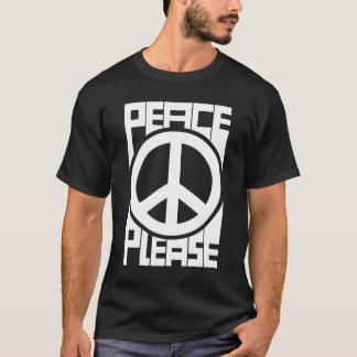 Vrede Alstublieft Witte Lettering T-shirt