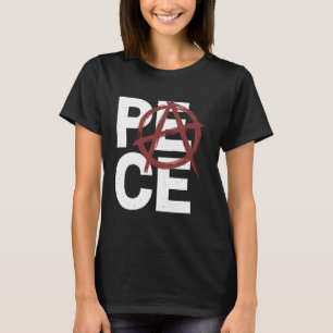Vrede Anarchie Symbool Activist Protest Trendy Dis T-shirt