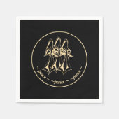 Vrede! Angel Black Gold Servet (Voorkant)