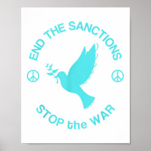 Vrede beëindigt de sancties tegen de oorlog Poster