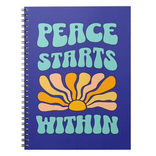 Vrede begint binnen notitieboek (Voorkant)