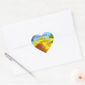 Vrede begint met een Smile stickers Sunny Sunflowe (Envelop)