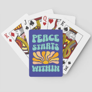 Vrede begint van binnen pokerkaarten