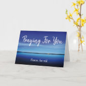 Vrede BID VOOOR JOU Christelijk Kaart (Gele Bloem)