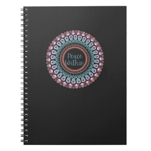 Vrede binnen Pastel Mandala Notitieboek (Voorkant)