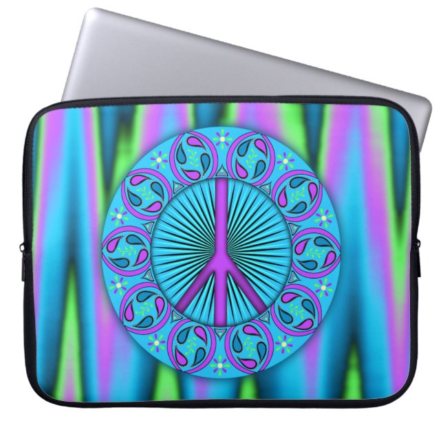 Vrede ~ Blad Laptop Sleeve (Voorkant)