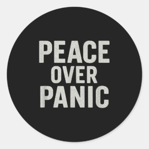 Vrede boven paniek. Stoïcijns, , Motivatie, Qu Ronde Sticker