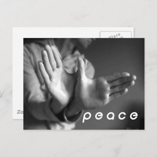 vrede briefkaart (Voorkant / Achterkant)