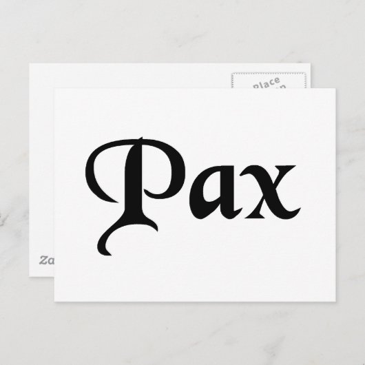 Vrede Briefkaart (Voorkant / Achterkant)