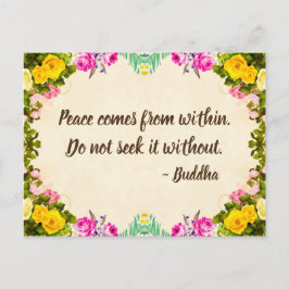 Vrede Briefkaart - Boeddha Citaat