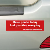 Vrede Bumpersticker (Op auto)