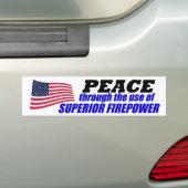 Vrede Bumpersticker (Op auto)