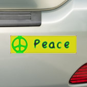vrede bumpersticker (Op auto)