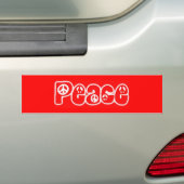 Vrede Bumpersticker (Op auto)