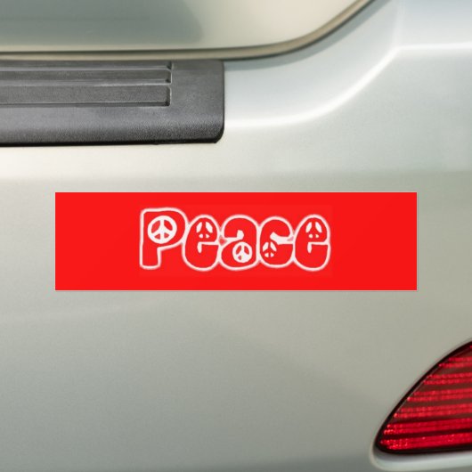 Vrede Bumpersticker (Op auto)