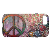 Vrede Case-Mate iPhone Case (Achterkant (Horizontaal))