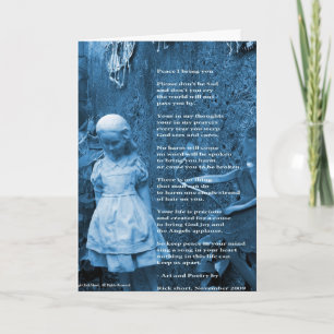 Vrede dat ik je een doordacht wenskaart gedicht br kaart