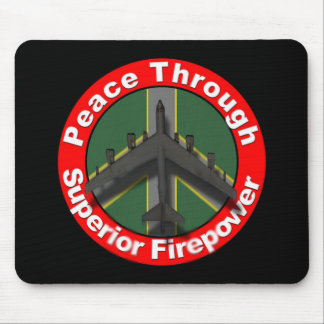 Vrede door superieure Firepower Mousepad Muismat