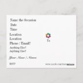 Vrede, Eenheid, Teamwork Briefkaart (Achterkant)