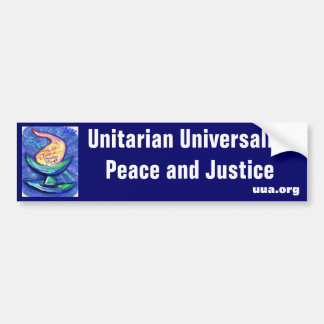 Vrede en gerechtigheid van de UU Bumpersticker