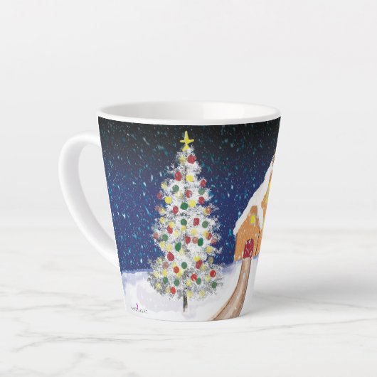 Vrede en goodwill... Kerstfeestdag Mok (Linkerhoek)